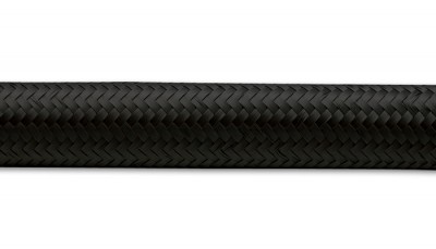 10ft Roll of Black Nylon Braided Flex Hose- AN Size: -4- Hose ID: 0.22" 