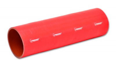 4 Ply Silicone Sleeve, 1.75" I.D. x 12" long - Red