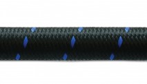 2ft Roll of Black Blue Nylon Braided Flex Hose- AN Size: -4- Hose ID: 0.22" 