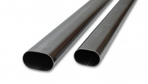 3" Oval (nominal) T304 Stainless Steel Straight Tubing - 5 feet long