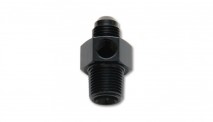 -8AN Male to 1/4" NPT Male Union Adapter Fitting with 1/8" NPT Port  