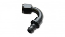 Push-On 120 Degree Hose End Elbow Fitting- Size: -4AN 
