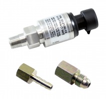 15 PSIa or 1 Bar Stainless Sensor Kit. Stainless Steel Sensor Body. 1/8" NPT Male Thread. Includes: 15 PSIa or 1 Bar Stainless Sensor, Connector, Pins, 1/8" NPT to -4 Adapter & 1/8" NPT to 3/16" Barb Adapter