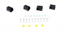 CDI Pencil Coil Connector Kit. Includes: 4 X Connectors, 4 X Terminal Locks, 8 X Wire Seals & 10 X Contacts