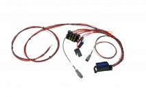 Infinity-6/8h(PN: 30-7106 & 30-7108) Mini-Harness. Pre-wired power, grounds, power relay, fuse box, single wideband & AEMnet. 80 small pins and 30 sealing plugs 