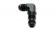 -12AN Bulkhead Adapter 90 Degree Elbow Fitting - Anodized Black Only 