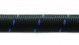 10ft Roll of Black Blue Nylon Braided Flex Hose- AN Size: -6- Hose ID: 0.34" 