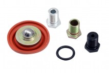Adjustable Fuel Pressure Regulator Rebuild Kit. Includes: Diaphragm, 3 Interchangeable Orifices & O-Ring