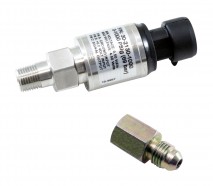 1000 PSIg Stainless Sensor Kit. Stainless Steel Sensor Body. 1/8" NPT Male Thread. Includes: 1000 PSIg Stainless Sensor, Connector, Pins & 1/8" NPT to -4 Adapter