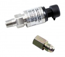 500 PSIg Stainless Sensor Kit. Stainless Steel Sensor Body. 1/8" NPT Male Thread. Includes: 500 PSIg Stainless Sensor, Connector, Pins & 1/8" NPT to -4 Adapter